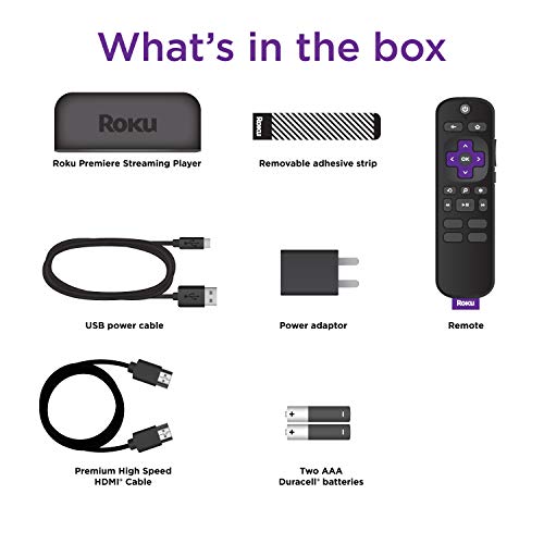 Roku Premiere HD/4K/HDR Media Player with Simple Remote