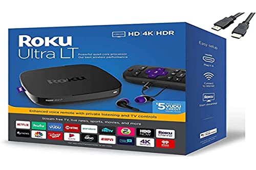 Roku Ultra LT Media Player 4K/HD/HDR + HDMI