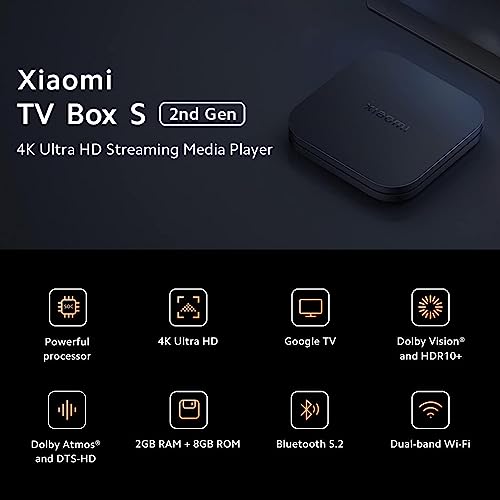 Xiaomi TV Box S 2nd Gen - Ultra HD Media Player