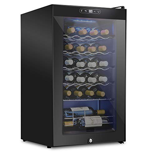 Schmecke 24 Bottle Wine Cooler Refrigerator with Lock