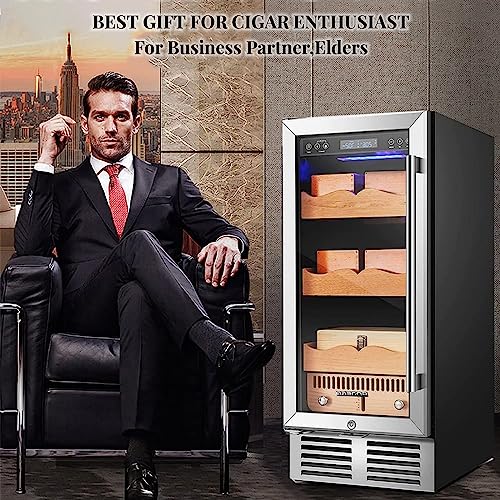BODEGA Electric Cigar Cooler Humidor, Large Cabinet