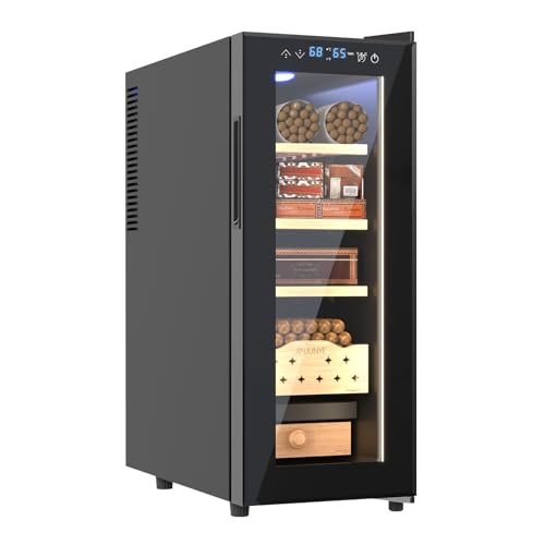 JINJUNYE 35L Cigar Humidor with 3-IN-1 Control