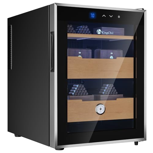 KingChii 48L Electric Cigar Humidor with Temperature Control