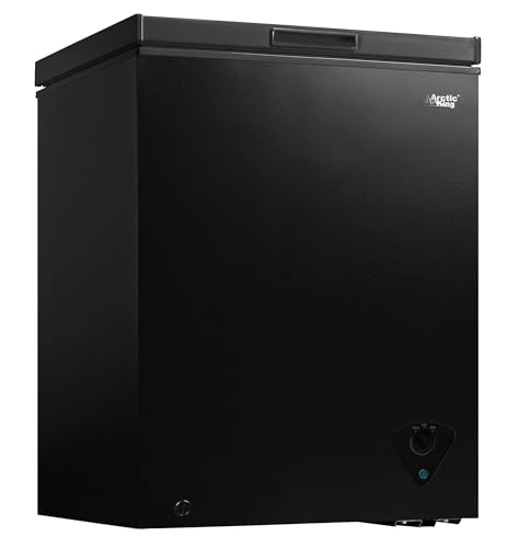 Arctic King Chest Freezer with Removable Basket, Black