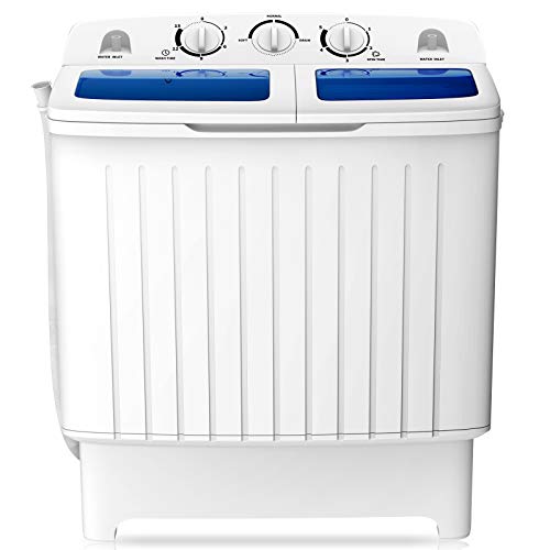 COSTWAY Twin Tub Portable Washing Machine, 20 Lbs