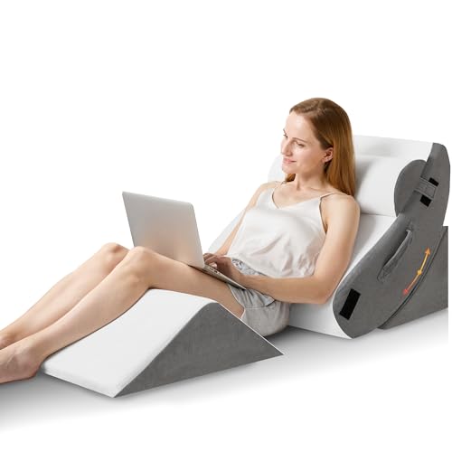 Orthopedic Wedge Pillow Set for Post-Surgery Back Pain