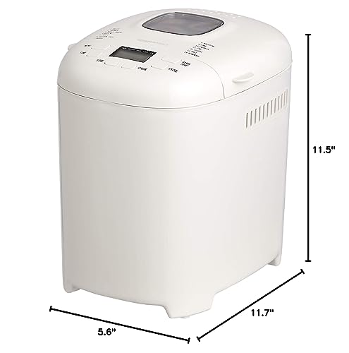 Amazon Basics Non-Stick Bread Maker, White 2 lb
