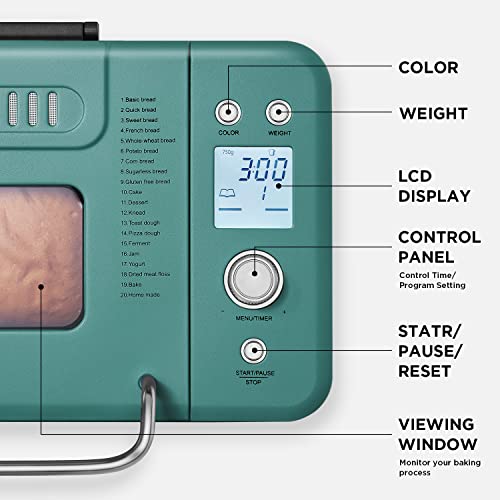 Neretva Bread Maker: 20-IN-1 2LB Bread Machine
