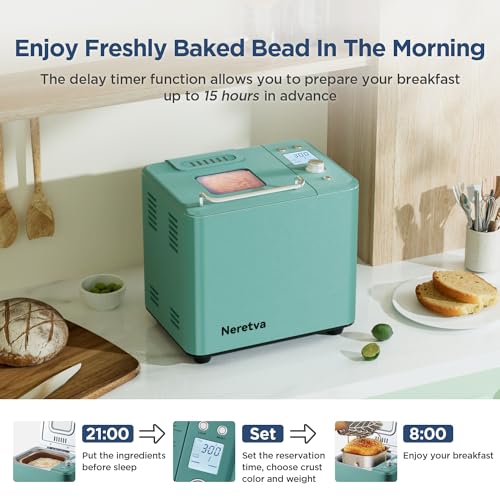 Neretva Bread Maker: 20-IN-1 2LB Bread Machine