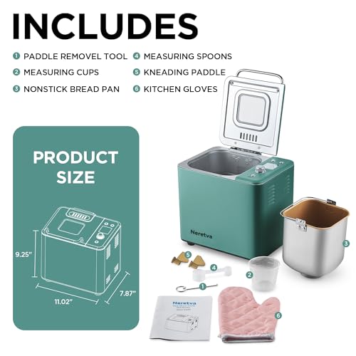 Neretva Bread Maker: 20-IN-1 2LB Bread Machine