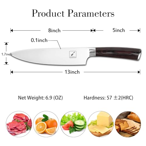 imarku 8 Inch Japanese Chef's Knives - HC Steel