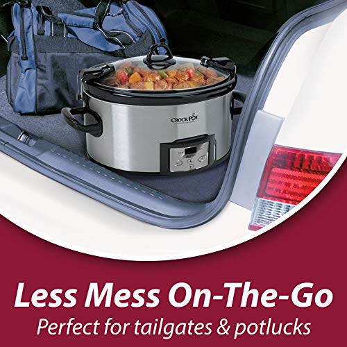 Crock-Pot 6 Quart Programmable Slow Cooker, Stainless Steel