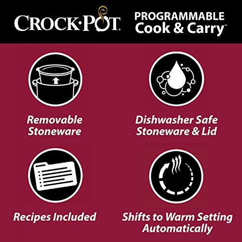 Crock-Pot 6 Quart Programmable Slow Cooker, Stainless Steel