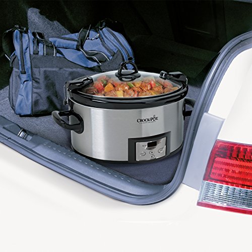 Crock-Pot 6 Quart Programmable Slow Cooker, Stainless Steel