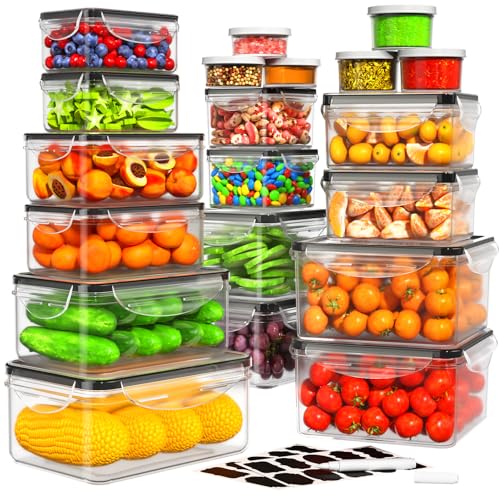 40 PCS Airtight Food Storage Containers Set, Leakproof