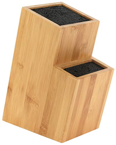 Bamboo Universal Knife Holder - Extra Large Storage Block