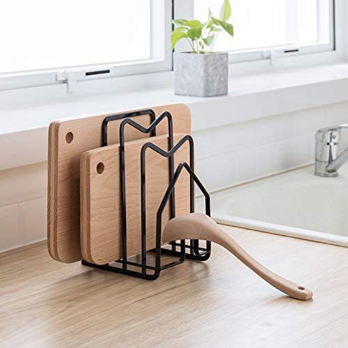 SUNFICON Chopping Board Holder Stand for Kitchen Countertop