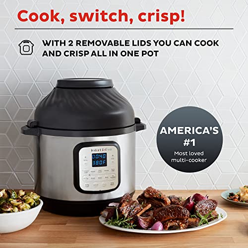 Instant Pot Duo Crisp 11-in-1 Pressure Cooker with Air Fryer & Tempered Glass Lid