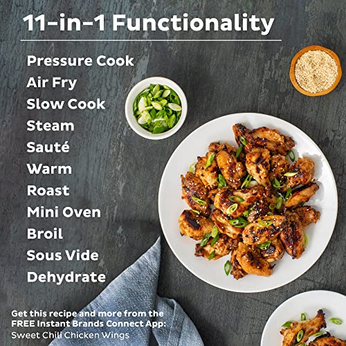 Instant Pot Duo Crisp 11-in-1 Pressure Cooker with Air Fryer & Tempered Glass Lid
