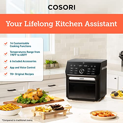 COSORI 7 Qt Air Fryer Oven Combo Stainless Steel