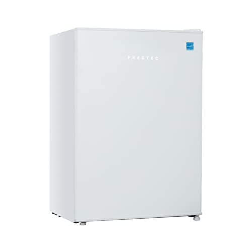 Frestec Small Refrigerator with Freezer, White (4.5 CU')