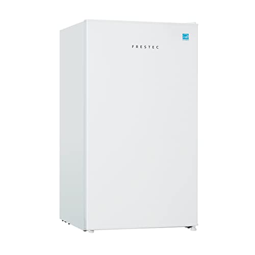 Compact Frestec Mini Refrigerator with Freezer - White