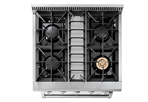 THOR Kitchen 30-Inch Gas Range with Blue Oven
