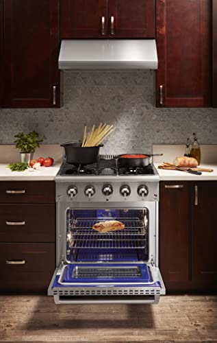 THOR Kitchen 30-Inch Gas Range with Blue Oven