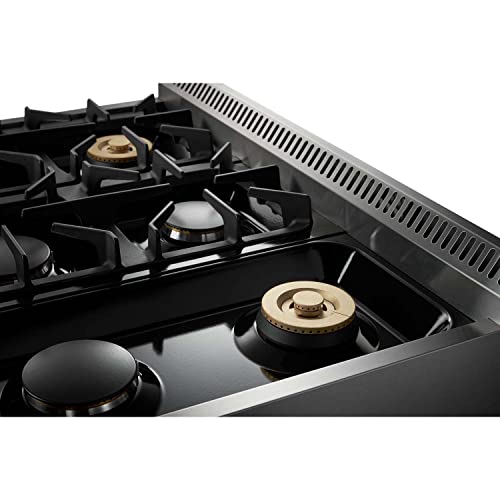 THOR Kitchen 36-Inch Dual Fuel Range in Stainless Steel
