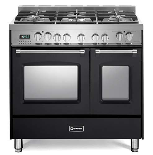 Verona Prestige Series Dual Fuel Range - Matte Black