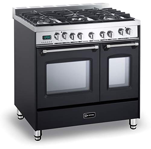 Verona Prestige Series Dual Fuel Range - Matte Black