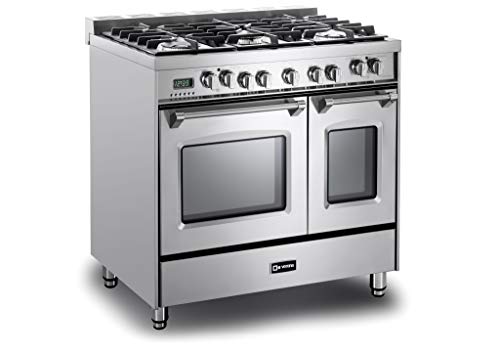 Verona 36" Dual Fuel Range Double Oven Stainless Steel