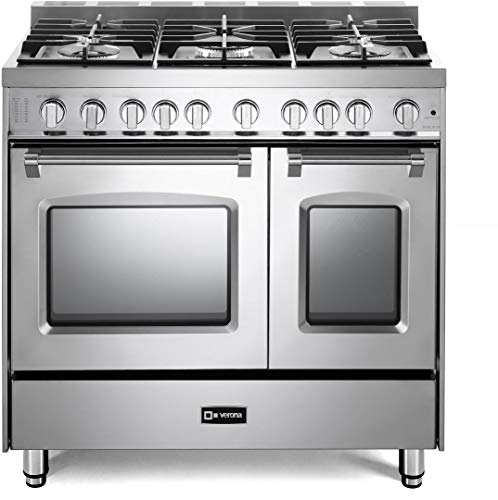Verona 36" Gas Range with Double Oven