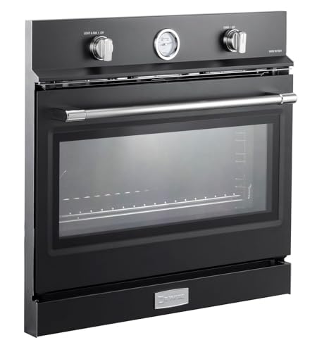 Verona Designer Gas Wall Oven - Matte Black - 30