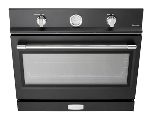 Verona Designer Gas Wall Oven - Matte Black - 30