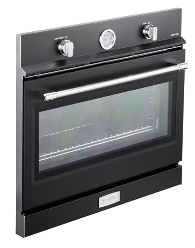 Verona Designer Gas Wall Oven - Matte Black - 30