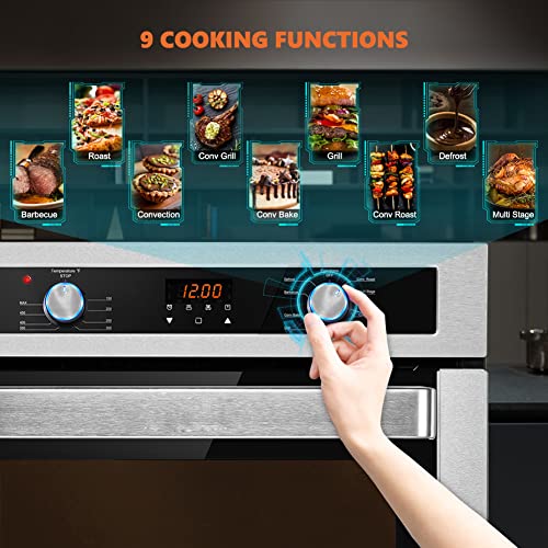 Thermomate 24 Inch Single Wall Oven in Stainless Steel