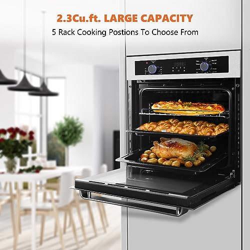 Thermomate 24 Inch Single Wall Oven in Stainless Steel
