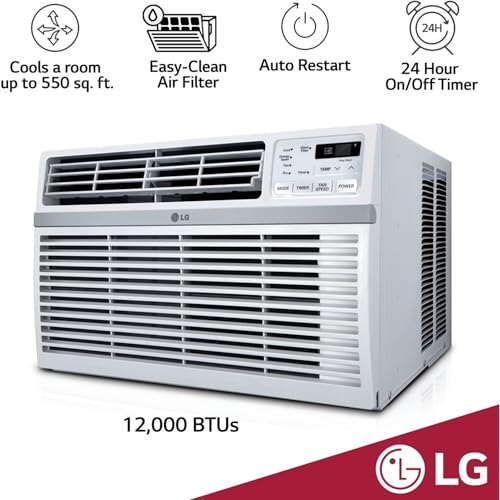 LG 12,000 BTU Window Air Conditioner, Cools 550 Sq.Ft