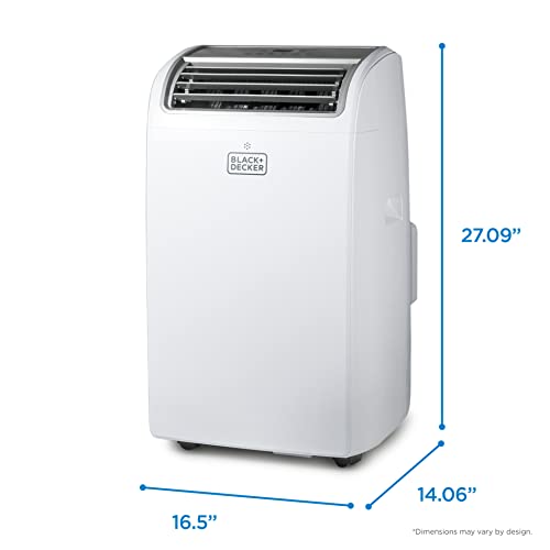BLACK+DECKER Portable Air Conditioner - 12,000 BTU, White