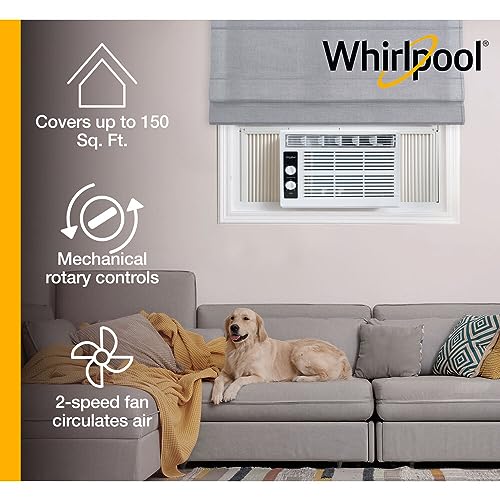 Whirlpool Window Air Conditioner & Dehumidifier for Small Spaces