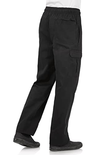 Men's Chef Cargo Pants in Black, Size Large