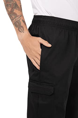 Men's Chef Cargo Pants in Black, Size Large