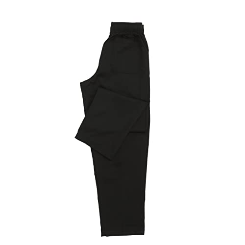 Chef Works Zip-Fly Baggy Chef Pants, Black, X-Large