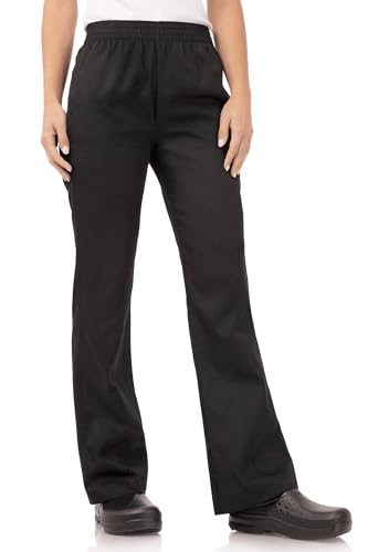 Women's Black Baggy Chef Pants for Chef Work