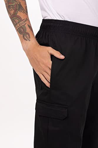 Men's Chef Cargo Pants in Black, Size Large