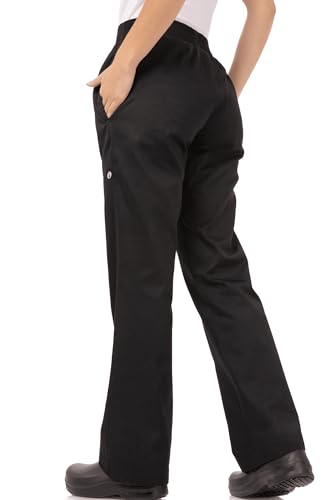 Women's Black Baggy Chef Pants for Chef Work