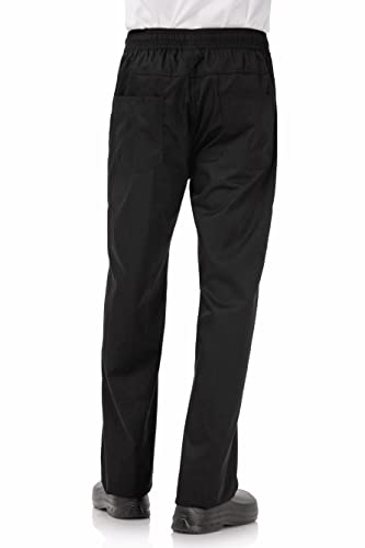 Black Chef Works Lightweight Baggy Pants - Size Large