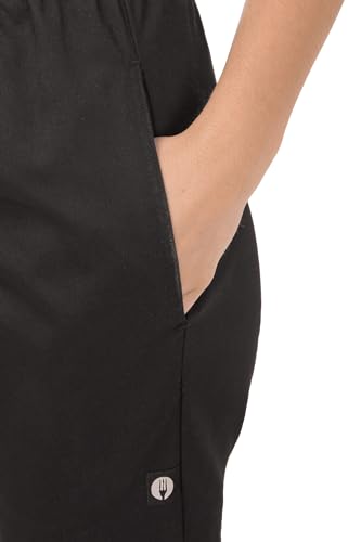Women's Black Baggy Chef Pants for Chef Work
