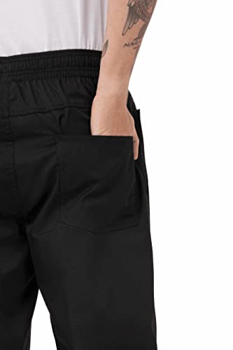 Black Chef Works Lightweight Baggy Pants - Size Large